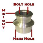 1" High Misalignment Spacers for - 16 Stainless Steel